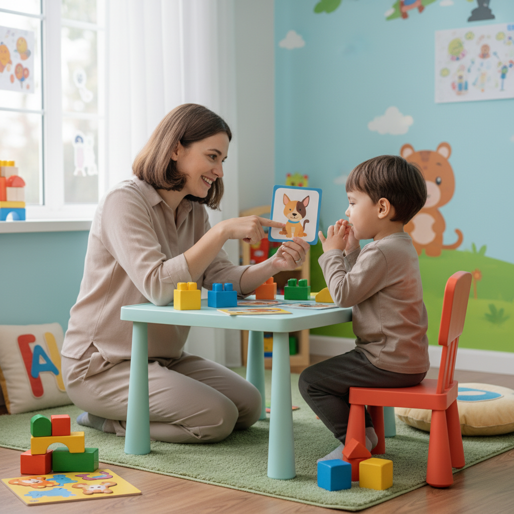 Sự hỗ trợ ki&ecirc;n tr&igrave; từ chuy&ecirc;n gia &acirc;m ngữ trị liệu l&agrave; ch&igrave;a kh&oacute;a gi&uacute;p trẻ chậm n&oacute;i ph&aacute;t triển