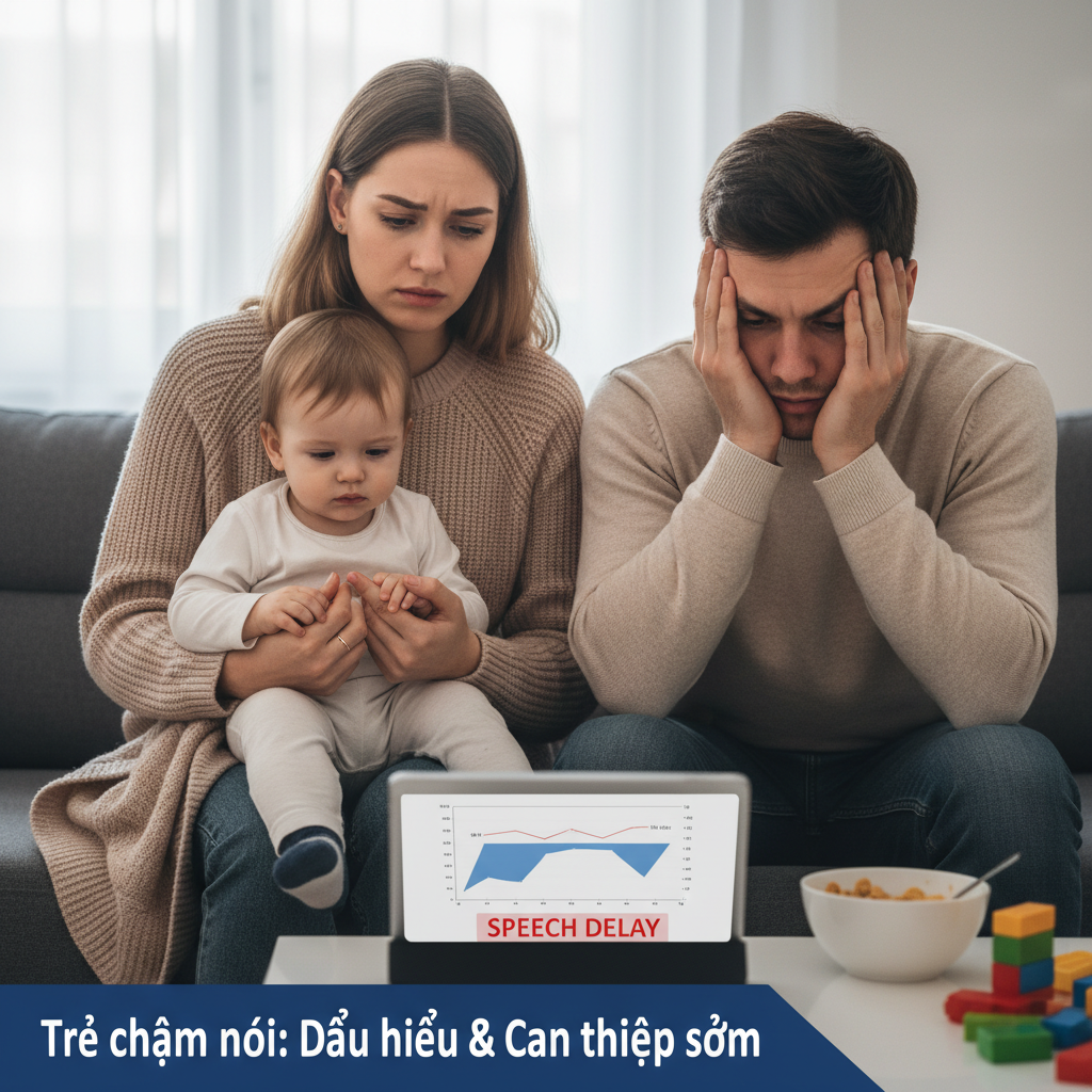 Nỗi lo lắng của cha mẹ khi con chậm n&oacute;i l&agrave; ho&agrave;n to&agrave;n dễ hiểu v&agrave; cần được quan t&acirc;m đ&uacute;ng mức
